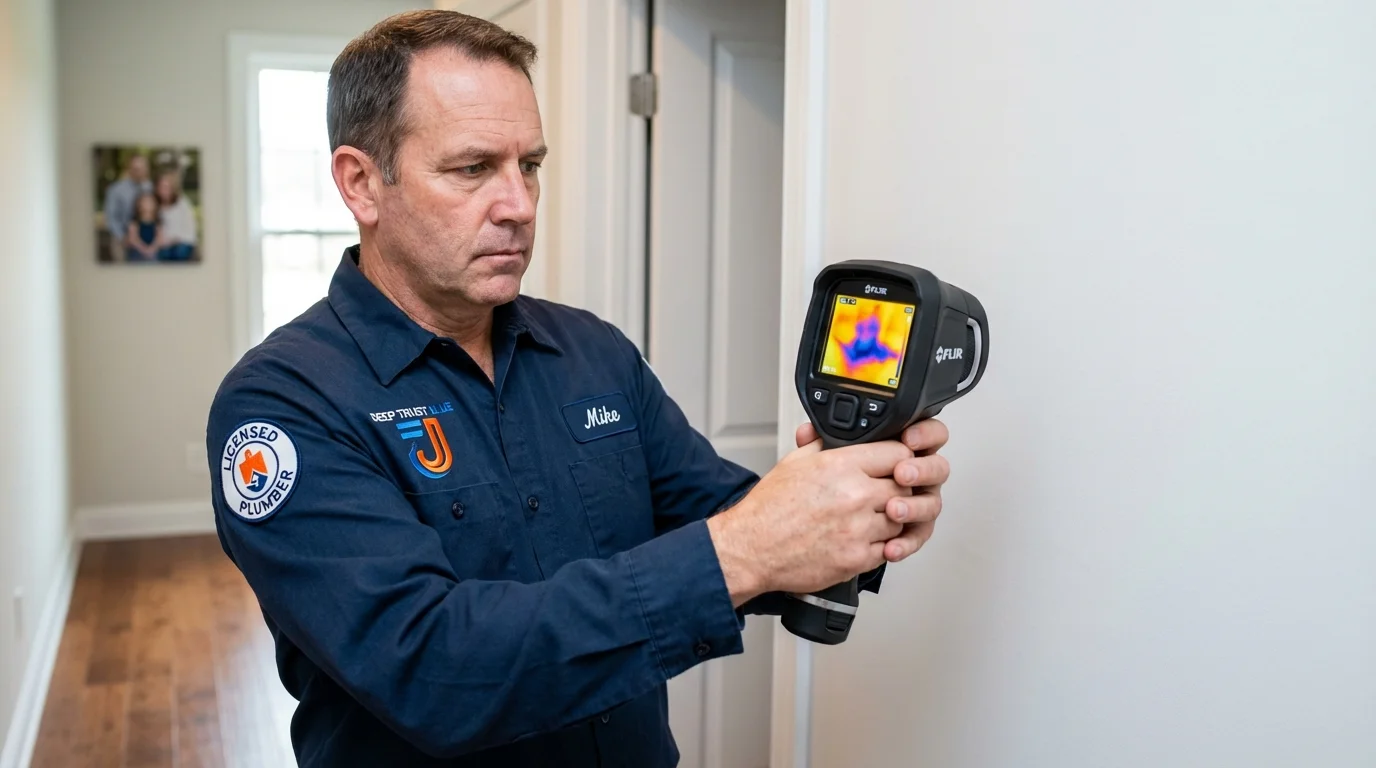 Thermal imaging leak detection by Johns Plumbing LLC in Scott City